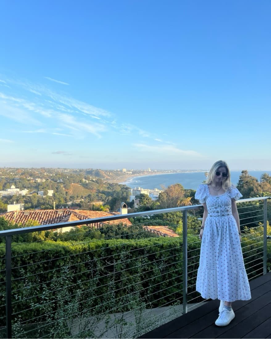 For Love And Lemons Floral Rose Gown - Image 1