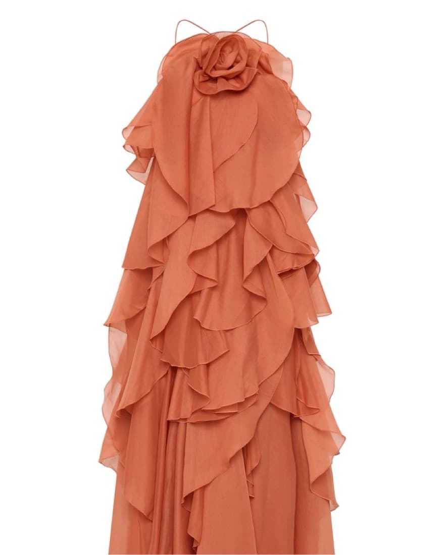 Show Stopping Elegant Ruffled Aje Gown - Image 5