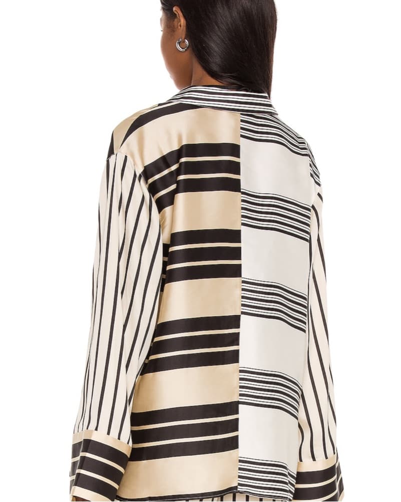 The Katy Blouse In Multi Stripe - Image 4