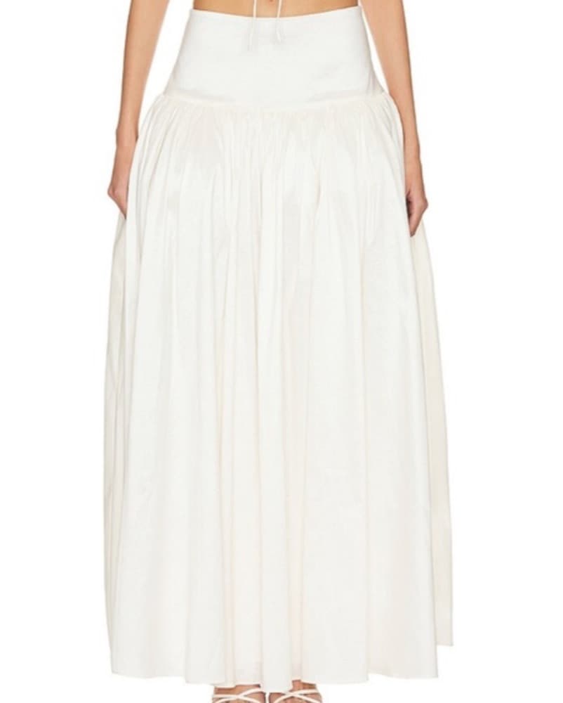 Elegant Ivory Maxi Skirt - Image 2