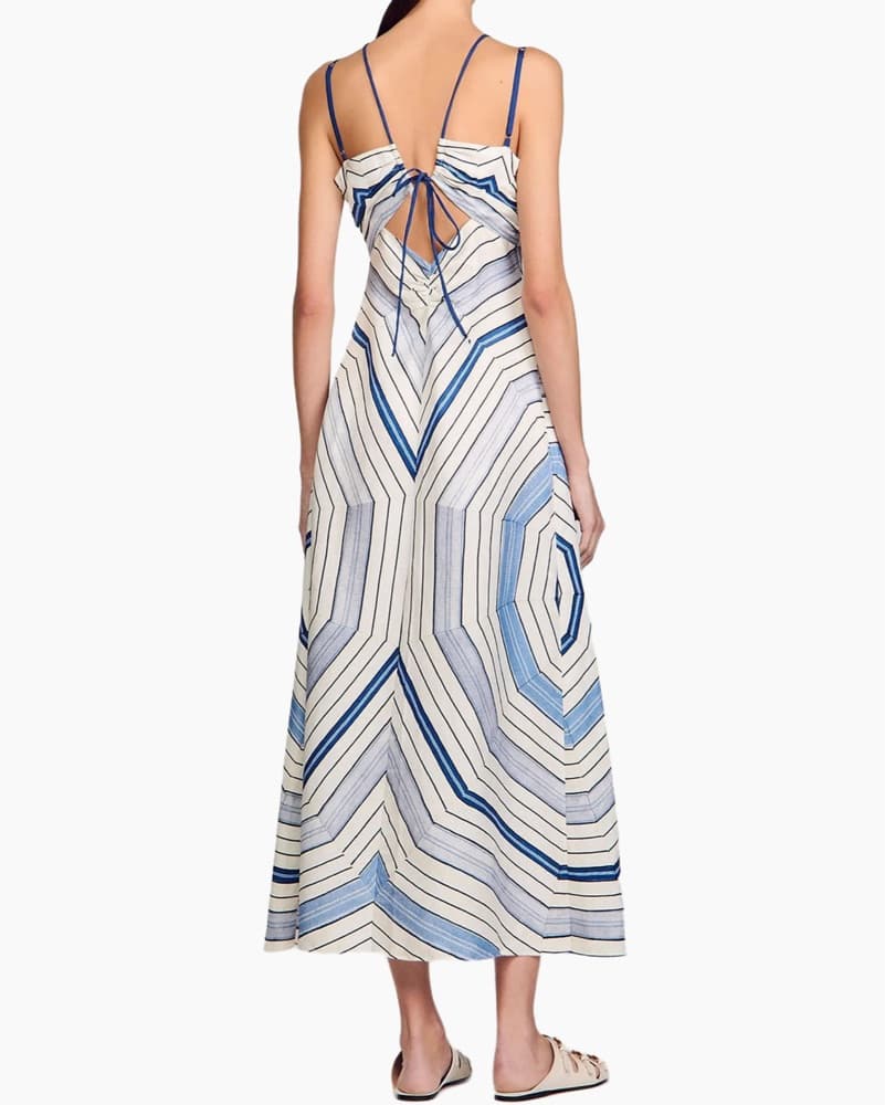 Sandro Spiral-Motif Maxi Dress - Image 4