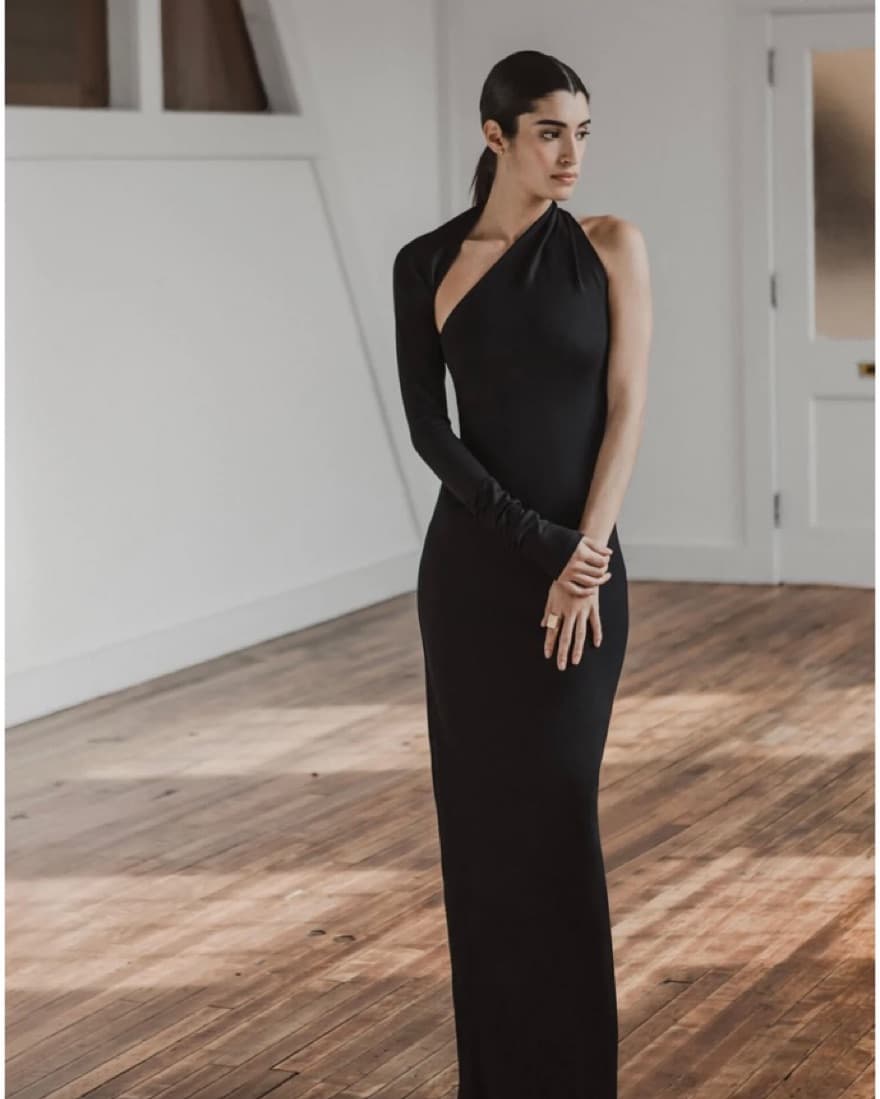 Marcella NY Manhattan One Shoulder Gown - Image 3