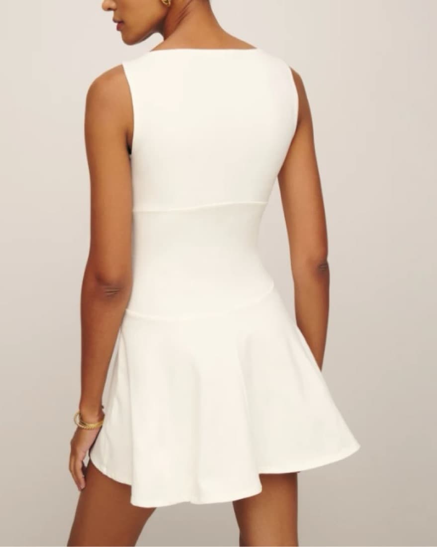 Reformation Mayve Knit Dress | White - Image 3