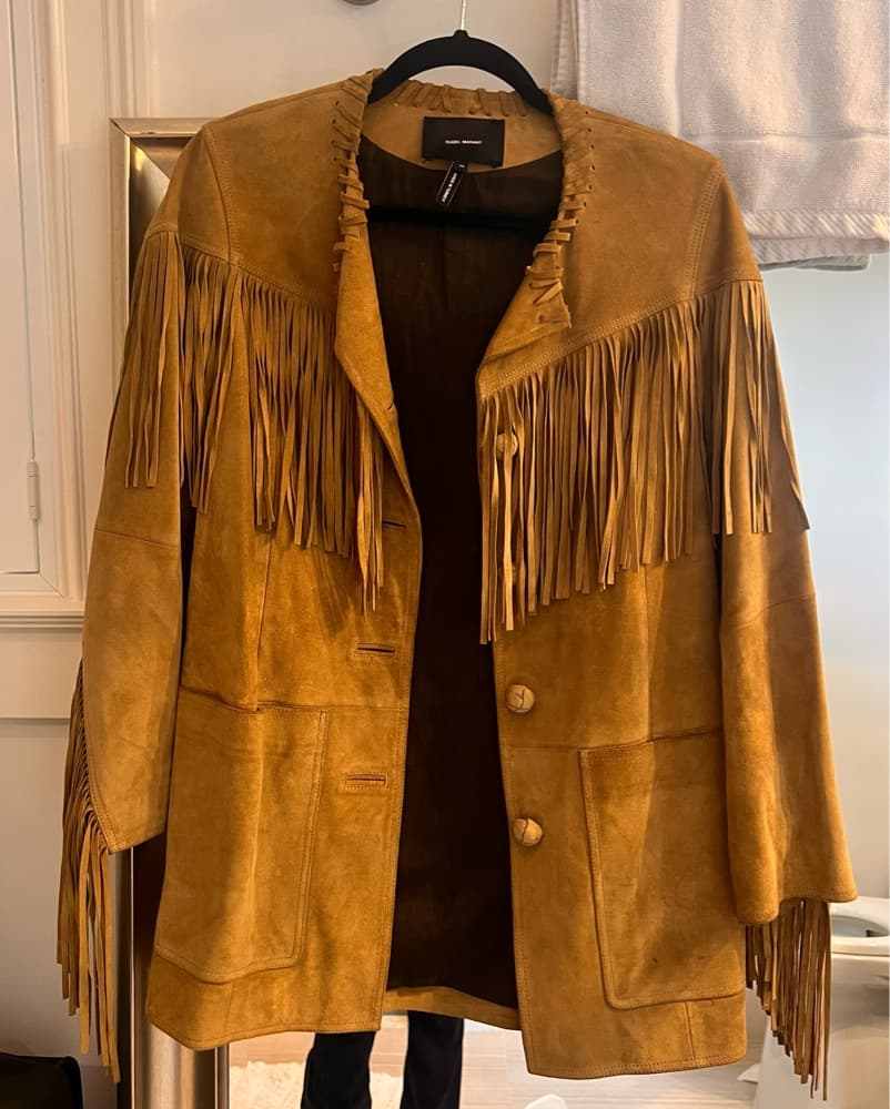 Isabel Marant Suede Fringe Coat  - Image 1