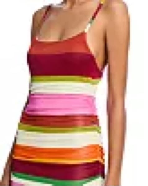 Cala De La Cruz Pink Stripe Kim Dress - Image 6
