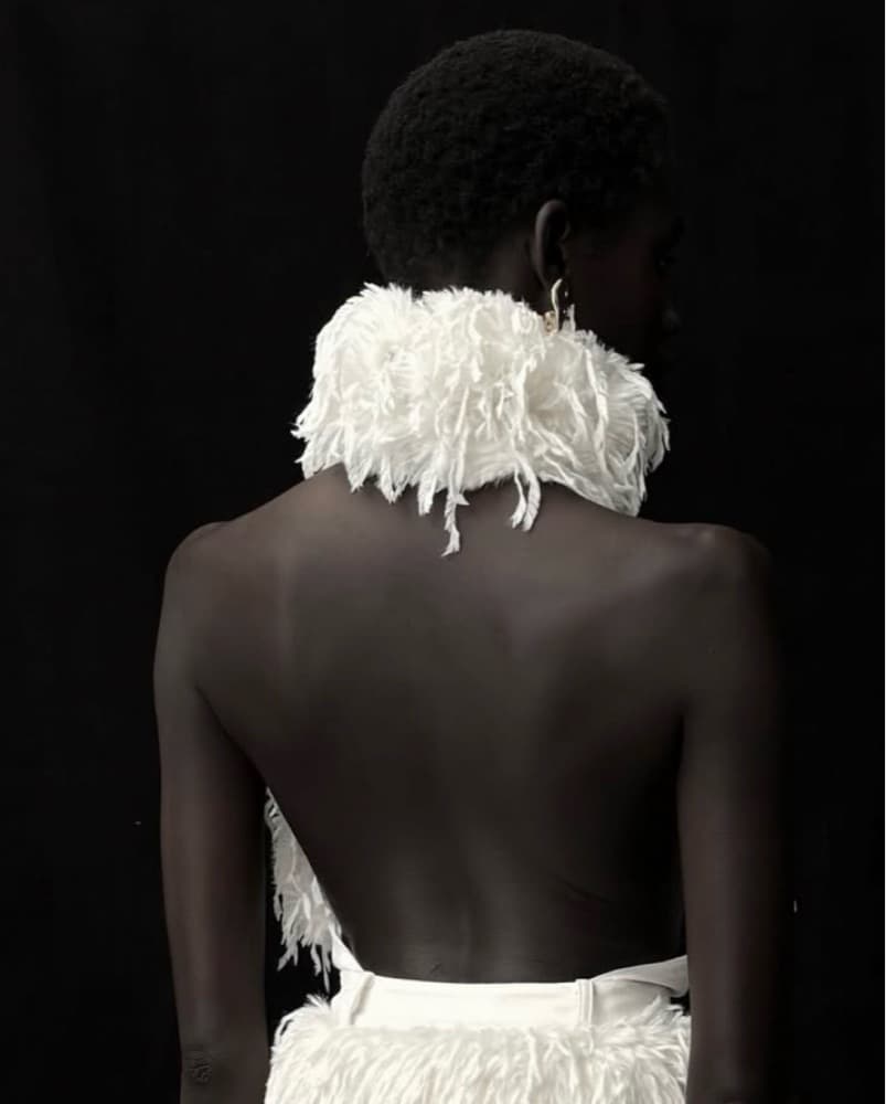 arakii feather halter top 🤍 - Image 2