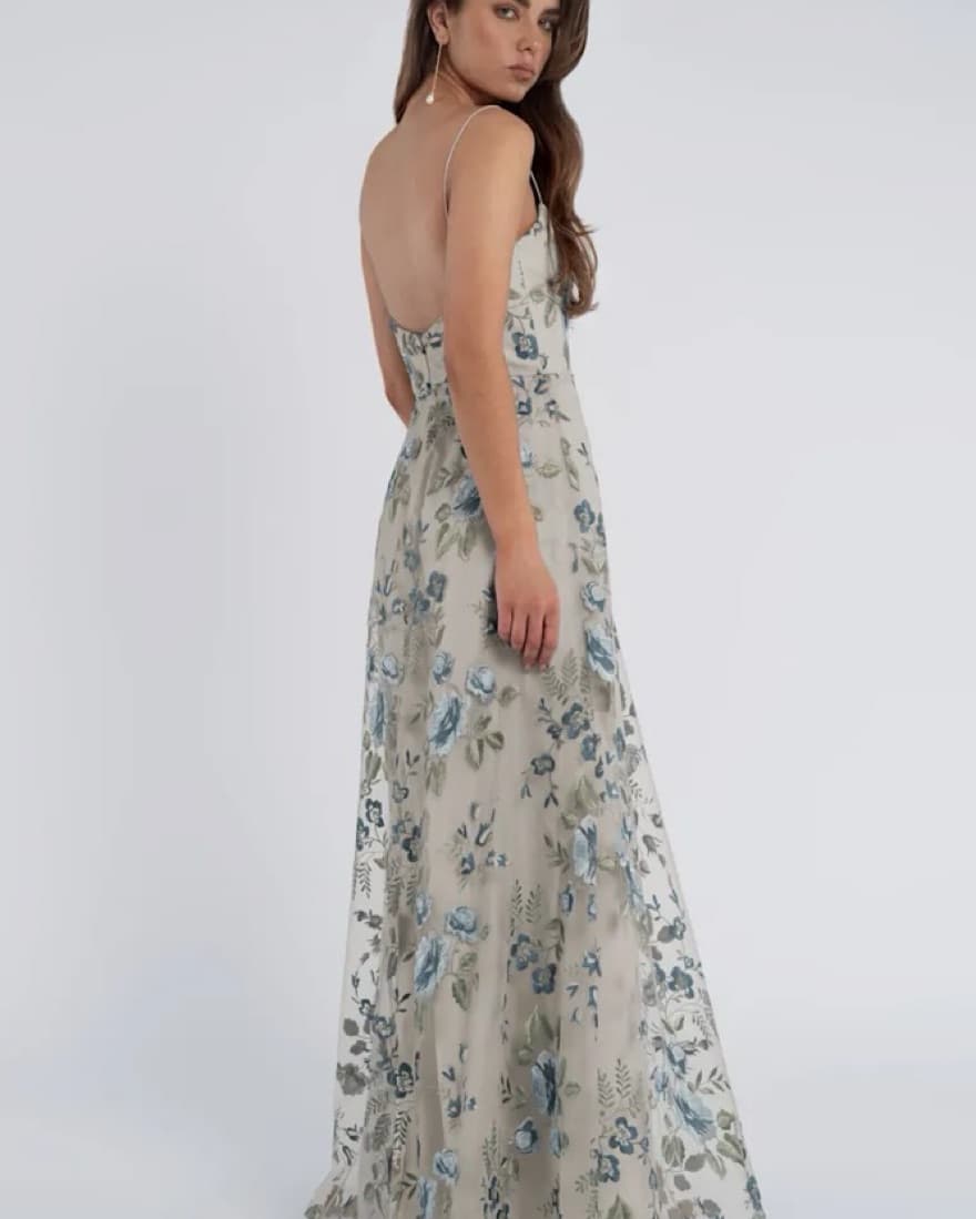 Jenny Yoo Enchanted Floral Blue Agate - Image 2