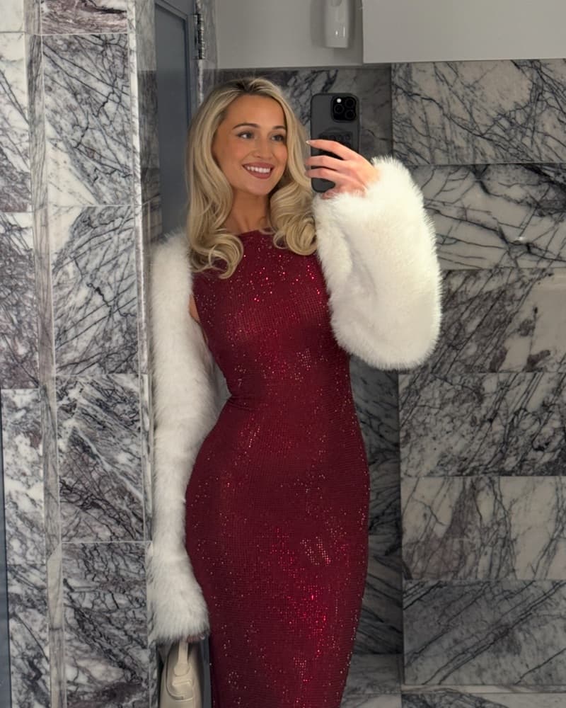 OhPolly Faux Fur Tie Up Sleeves - Image 3