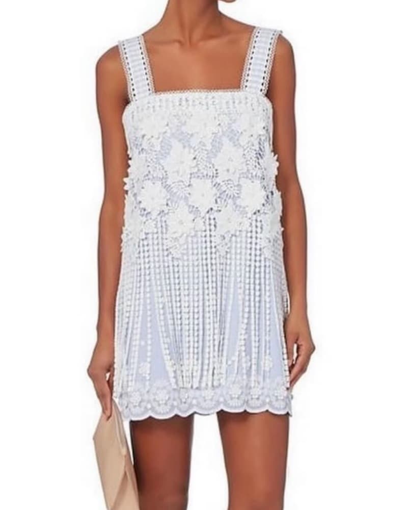 Alexis Flower Fringe Mini Dress - Image 2