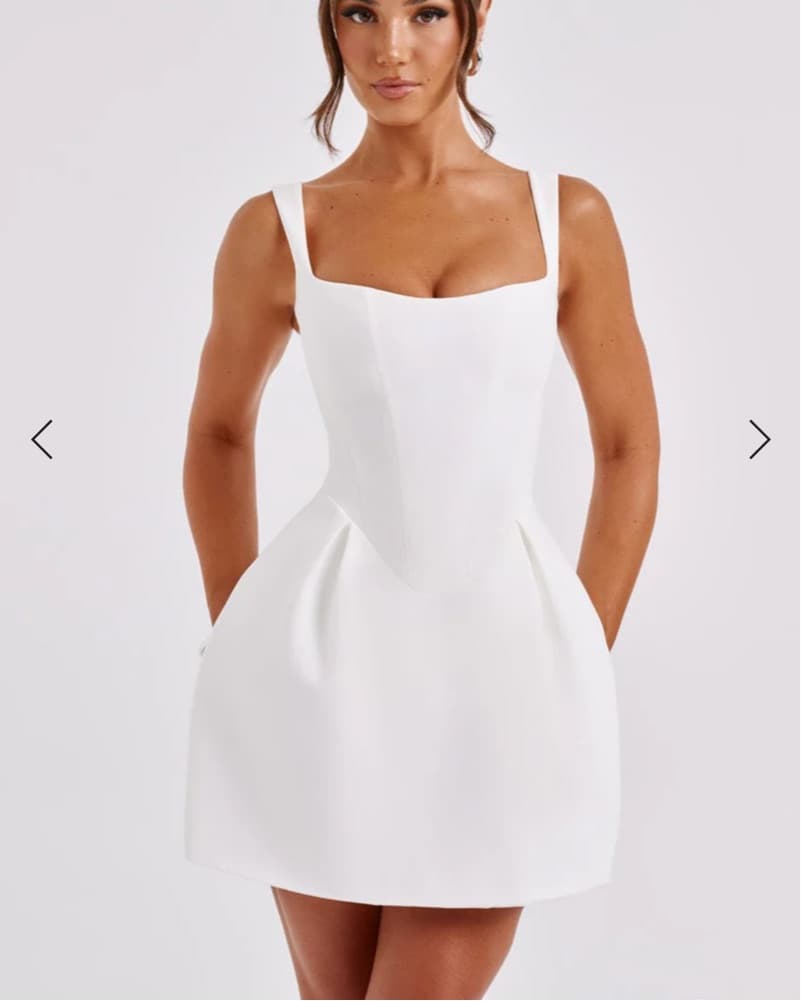 Babyboo Ivory Mini Dress - Image 1