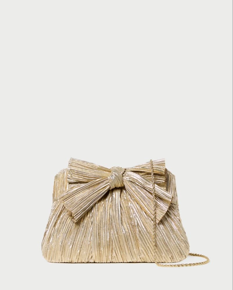 Loeffler Randall Rayne Bow Gold Clutch - Image 1