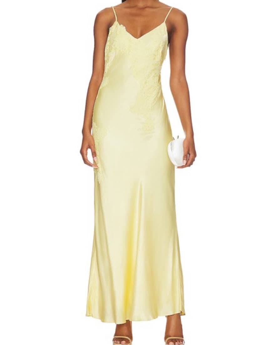 Bardot Yellow Maxi Dress/Gown - Image 4