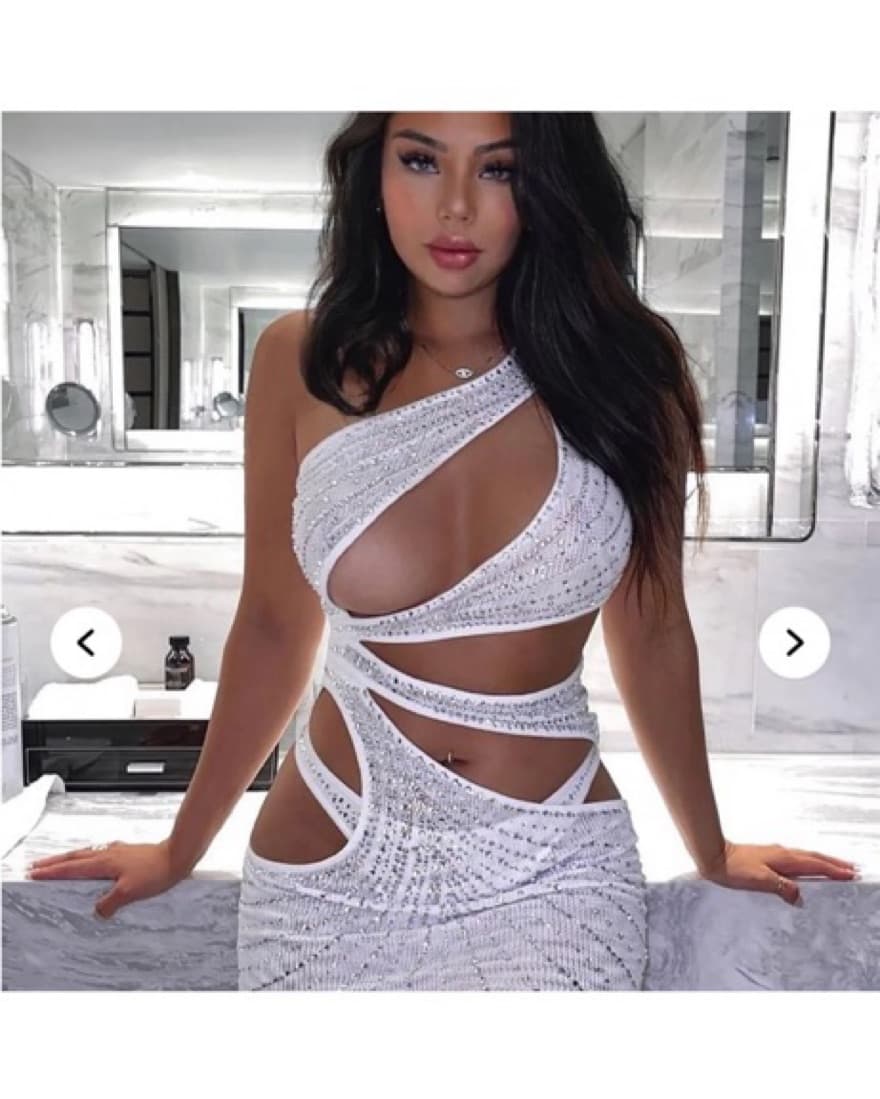 Glamorous Sequin Cutout Dress - Image 2