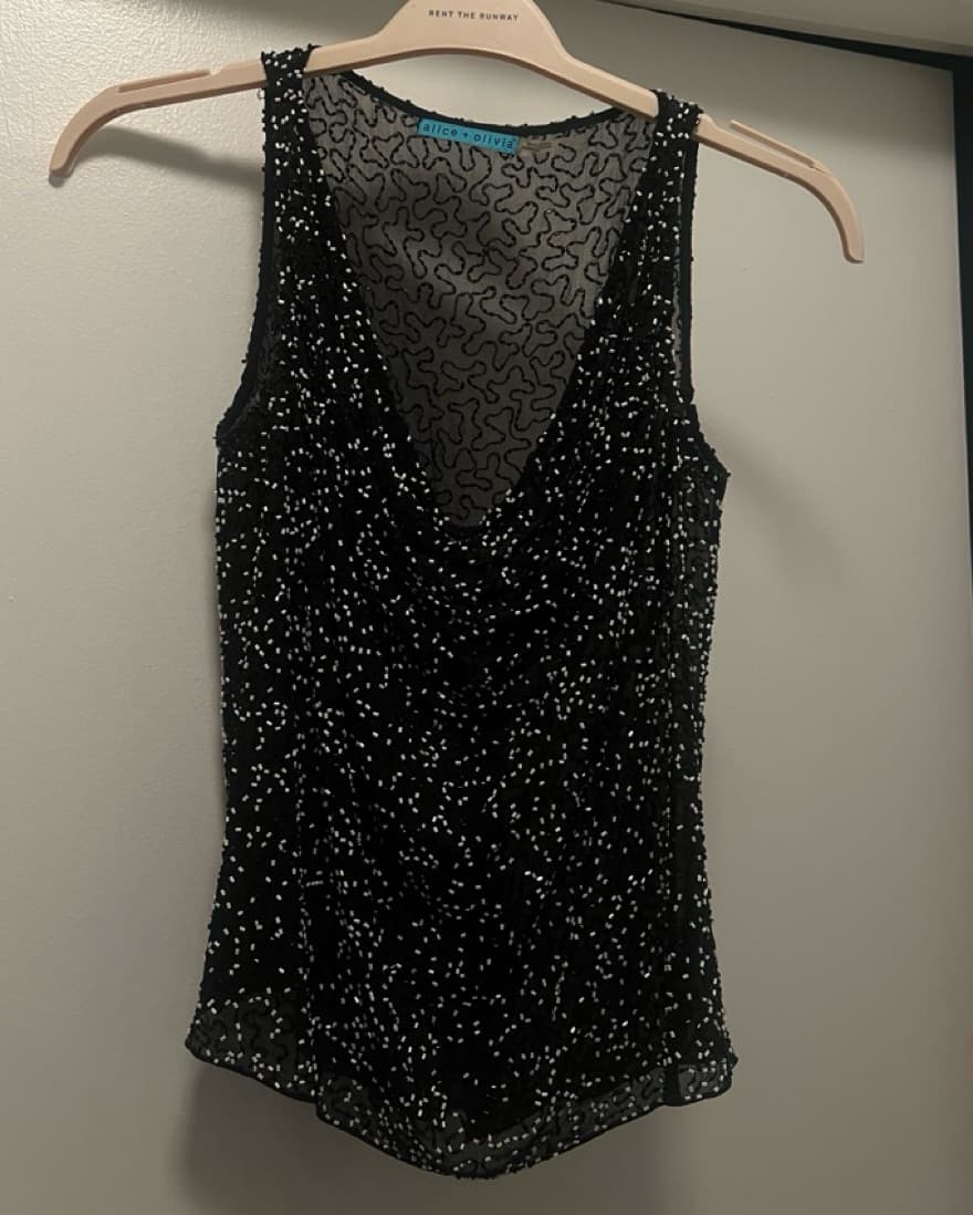 Alice And Olivia Beaded Sparkly Tank - Image 2