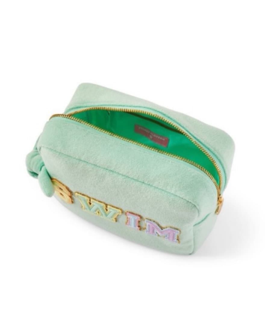 Mint Green Fleece Makeup Bag - Image 2