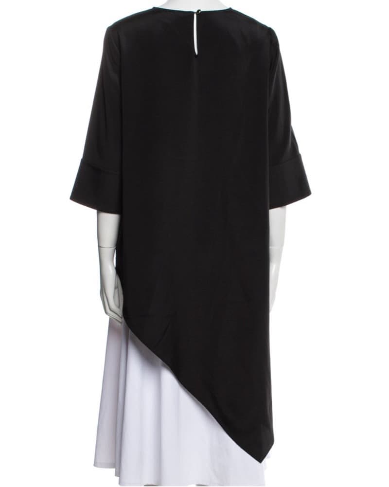 St John Edgy Angled High Low Blouse  - Image 3