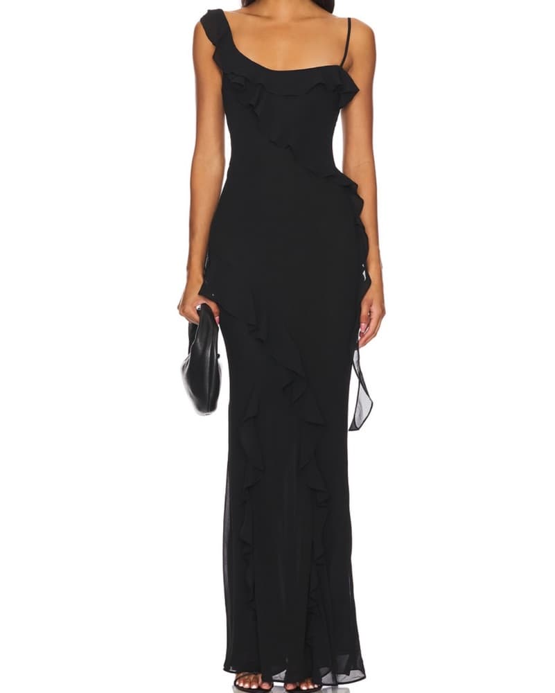 Majorelle Teagan Gown in Black - Image 1