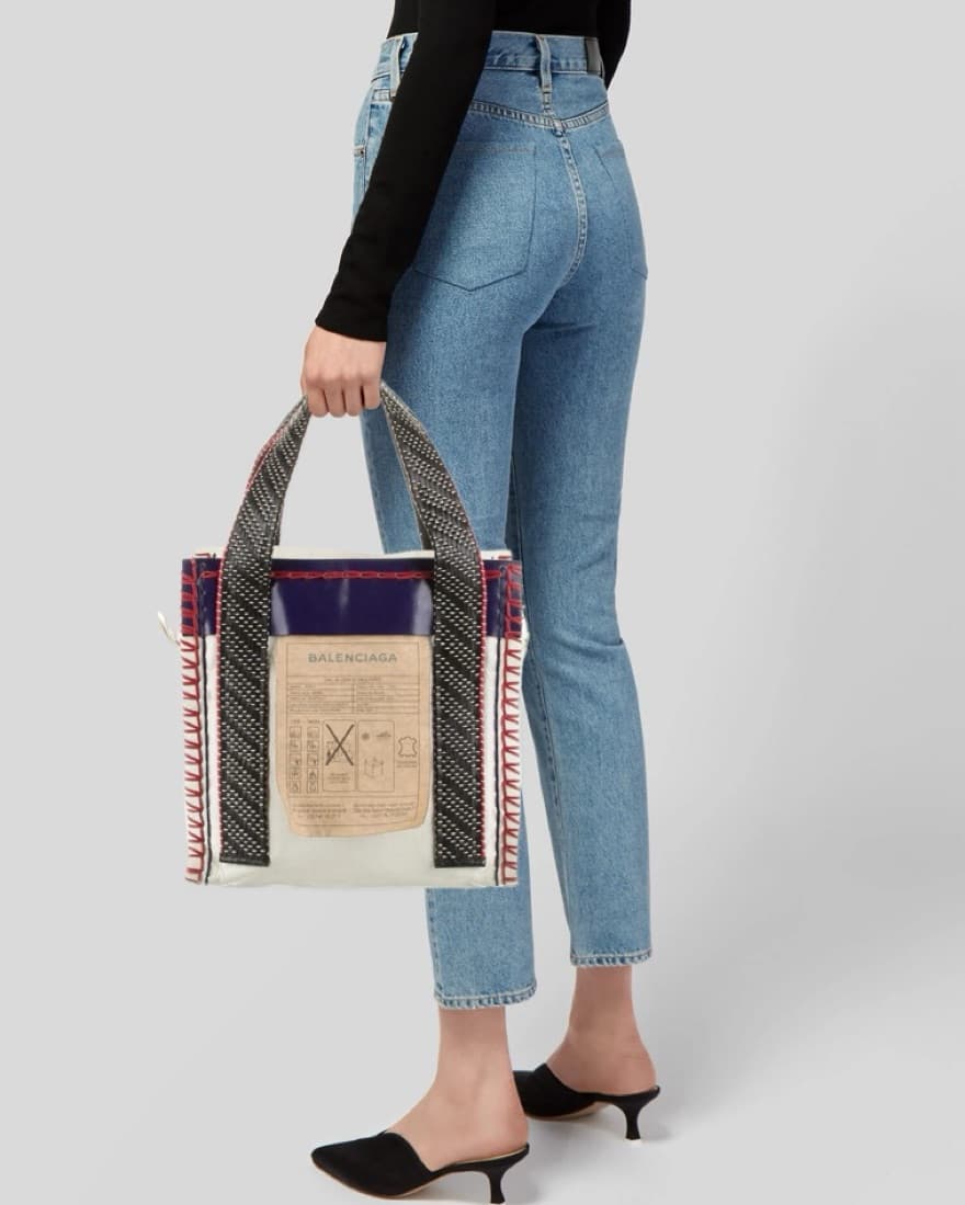 Balenciaga Agneau Arena Scaffold Tote - Image 1
