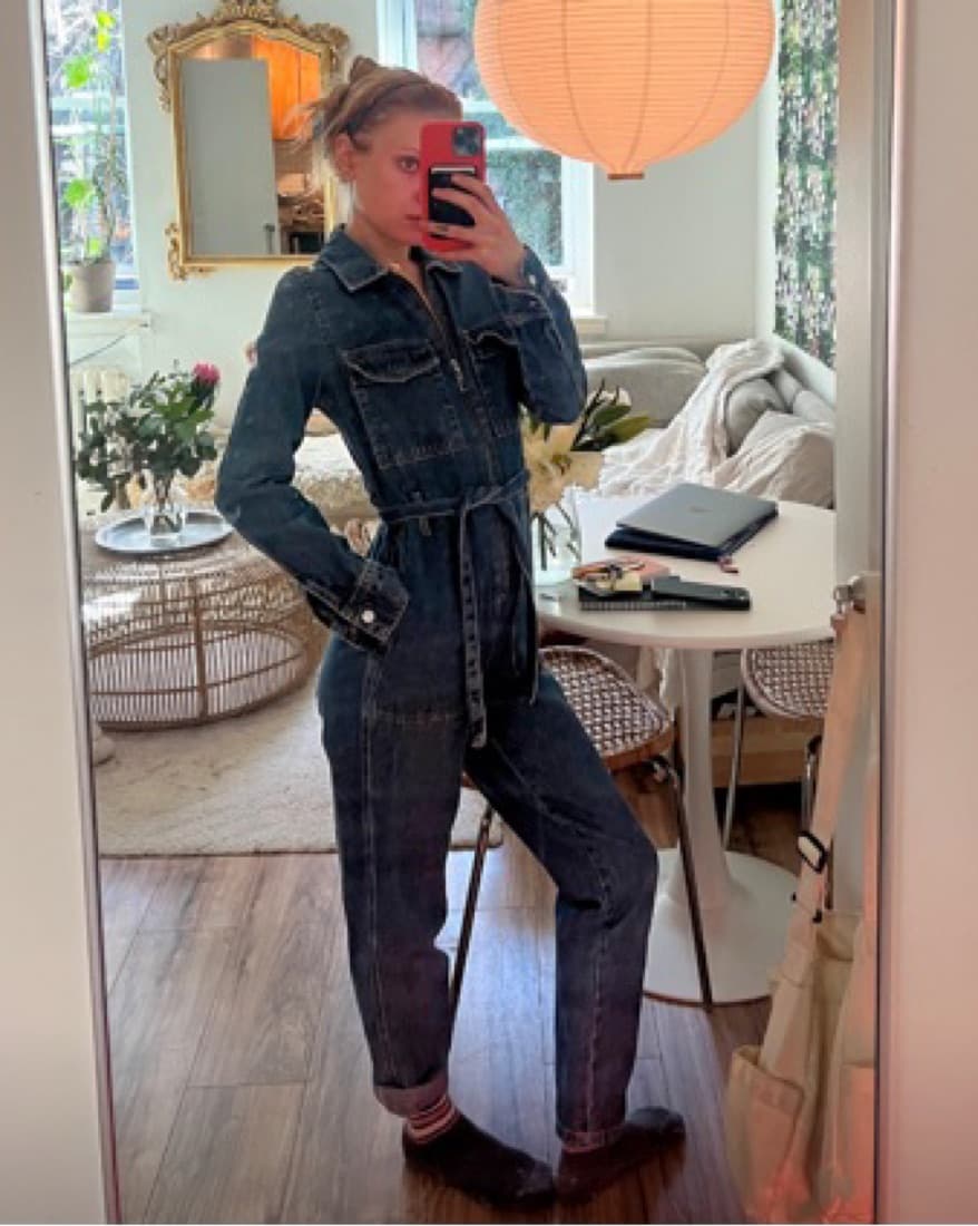 Denim Jumpsuit - Image 1