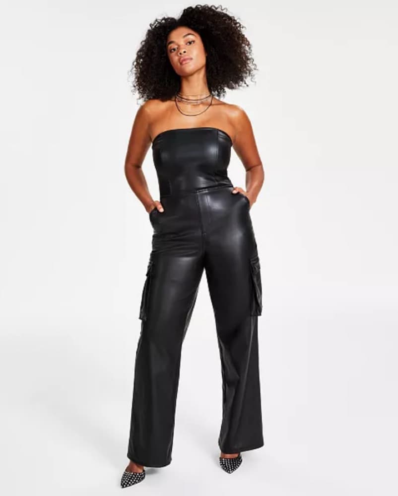Vegan Leather Jumpsuit  - Image 1
