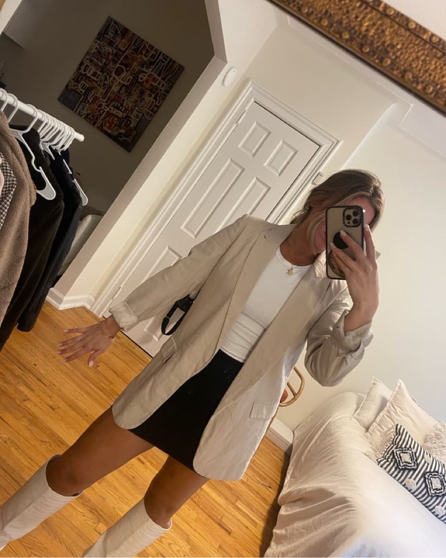 Cream Blazer - Image 1