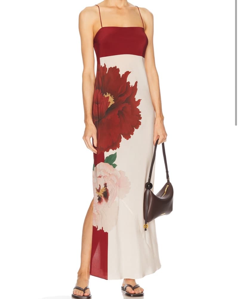 Vibrant Floral Maxi Dress - Image 1