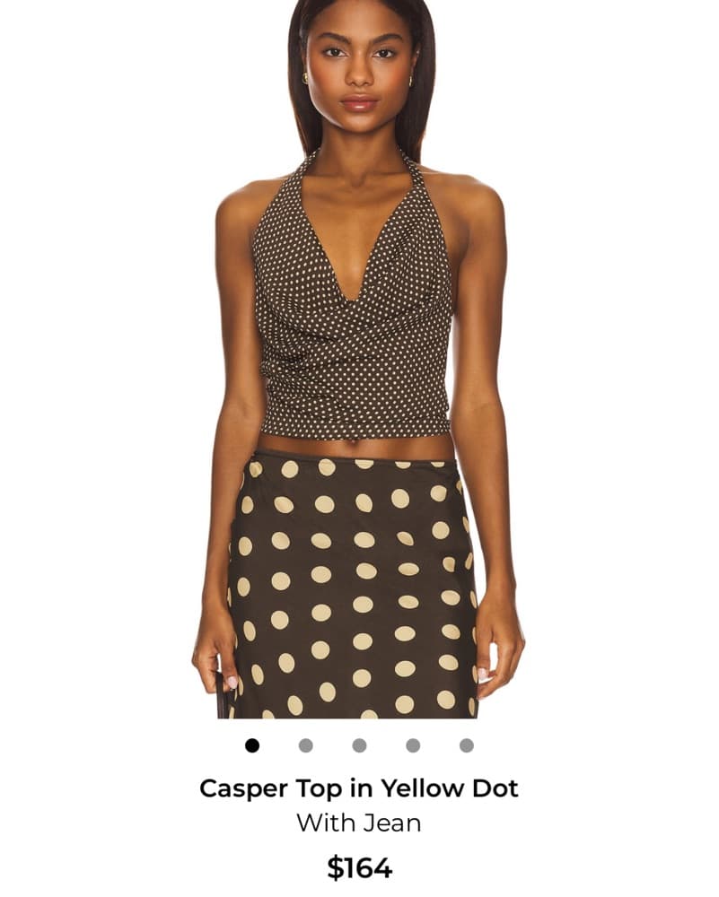 With Jean Polka Dot Top  - Image 2
