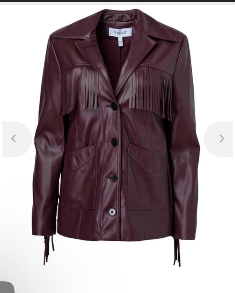 Derek Lam Fringe Leather Jacket - Image 4