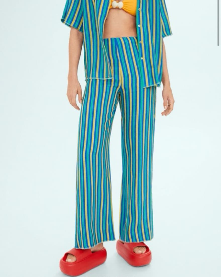Simon Miller Striped Linen Pants - Image 1