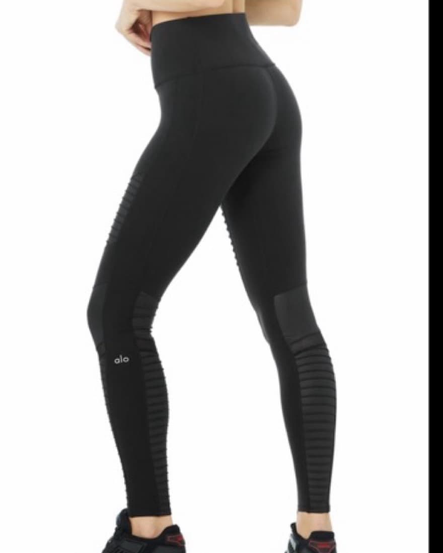 alo yoga High-Waist Moto Legging black - Image 2