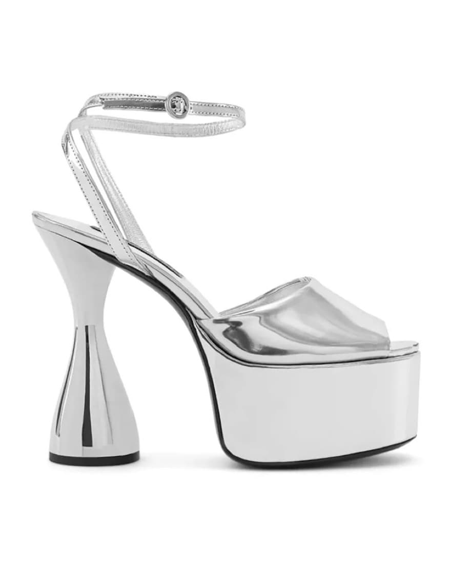 Simon Miller Silver Curvy Platform Heels - Image 1