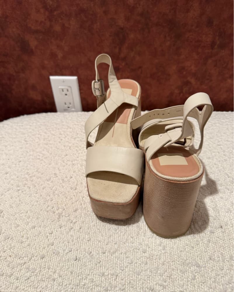 Chic Beige Strappy Platform Sandals - Image 3