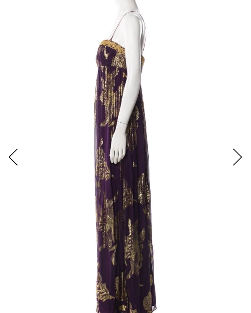 Aidan Mattox Silk Tent Dress - Image 2