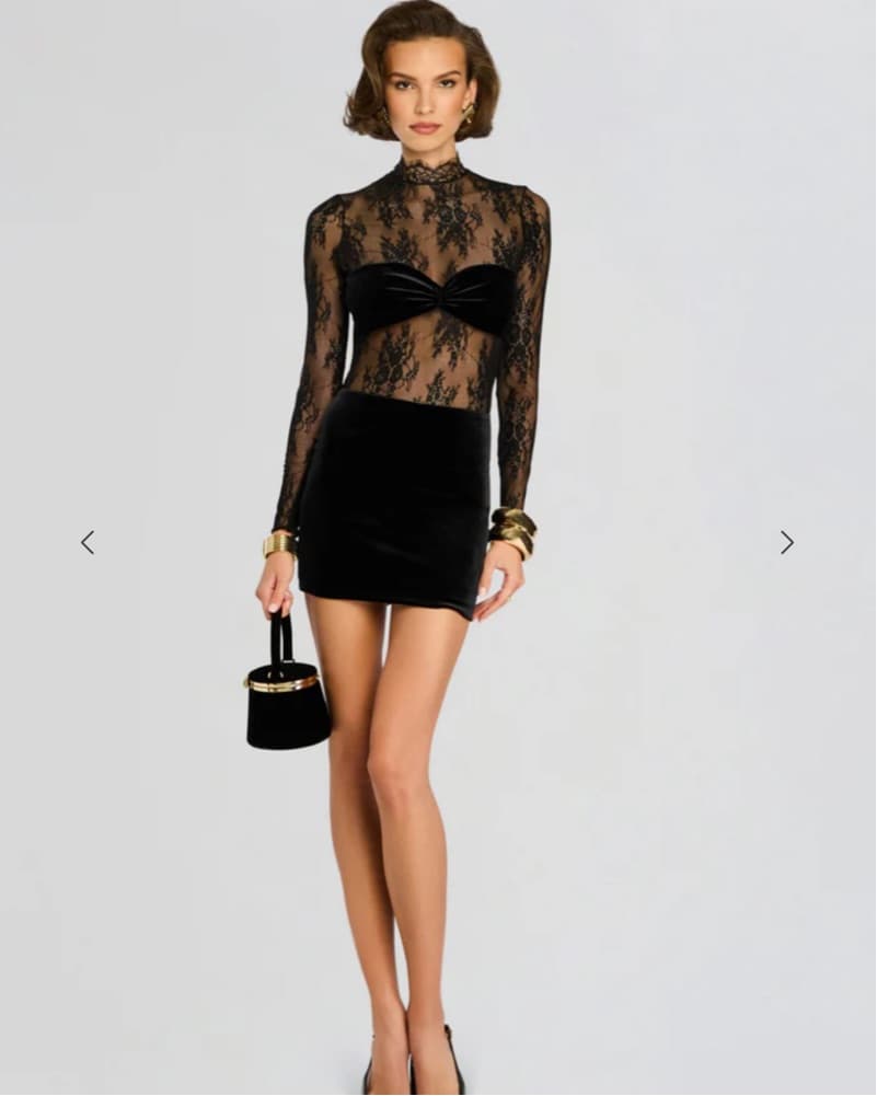 Retrofete Brigette lace Dress - Image 2