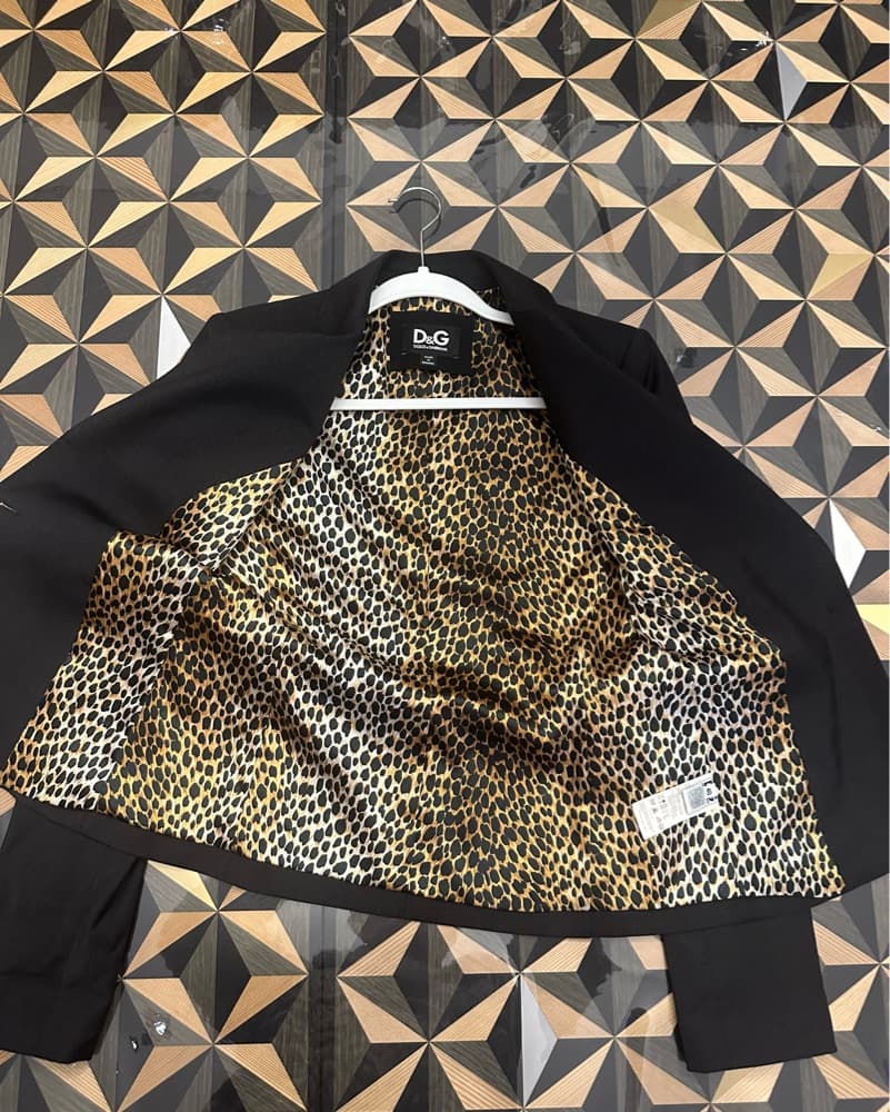 Dolce & Gabbana Leopard-Trim Blazer |40 - Image 3