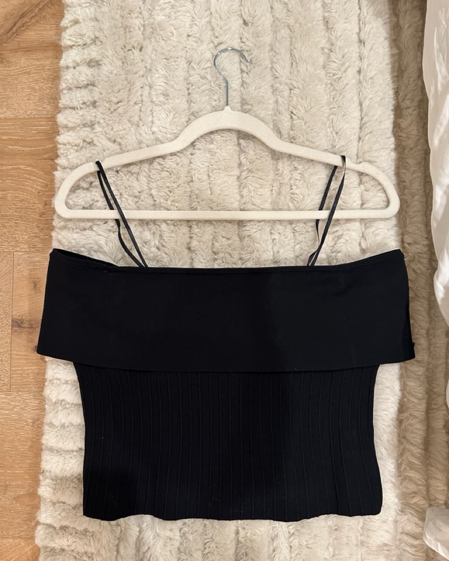 Black Staud Off Shoulder Top - Image 2