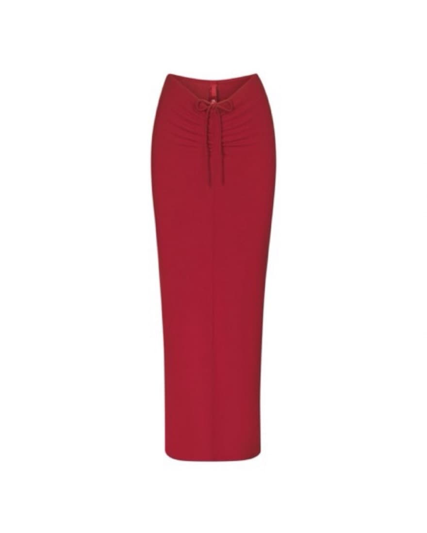 Skims Red Maxi Skirt - Image 1