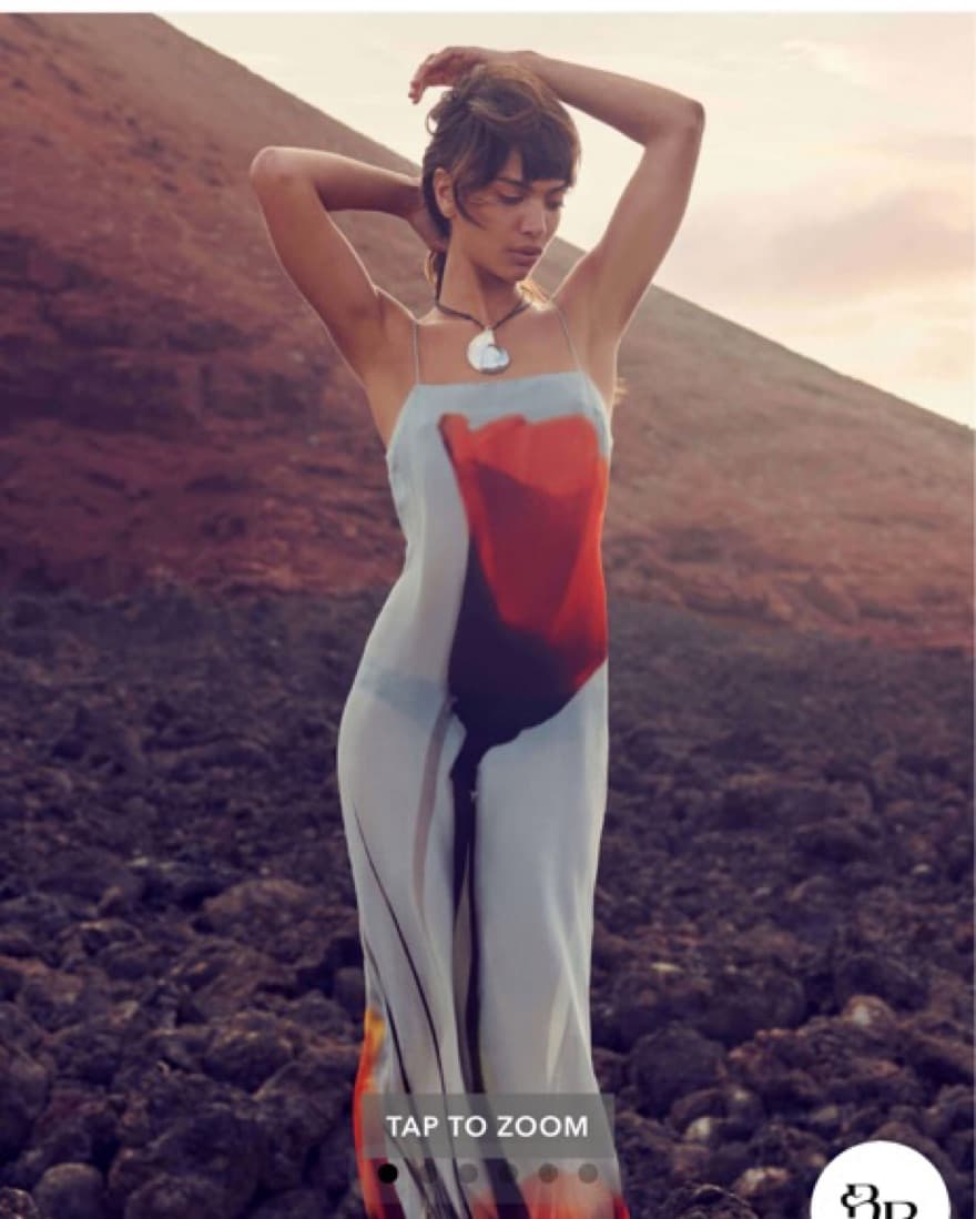 Rat & Boa Rose Print Maxi Dress - Image 1