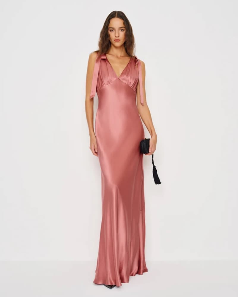 reformation silk dress - Image 1