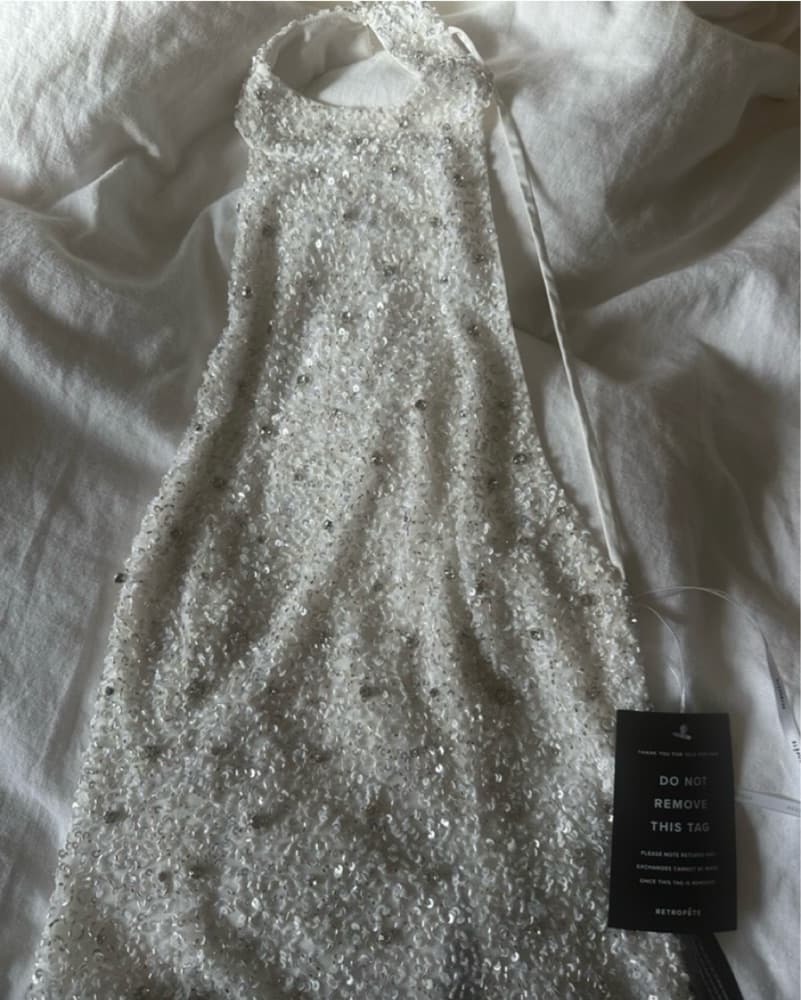 Retrofet White Mini Dress - Image 5