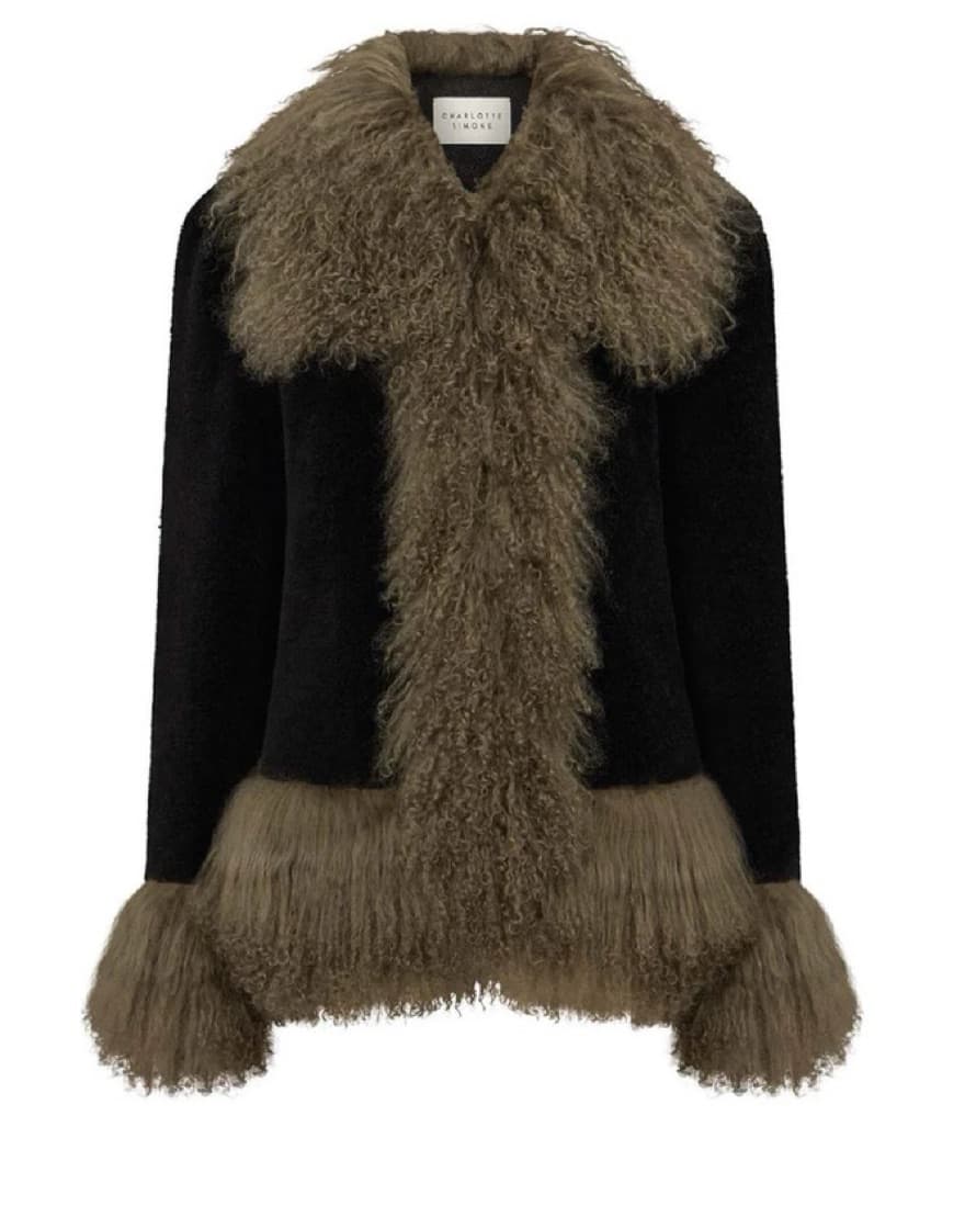 Charlotte Simone Olive Coat - Image 2
