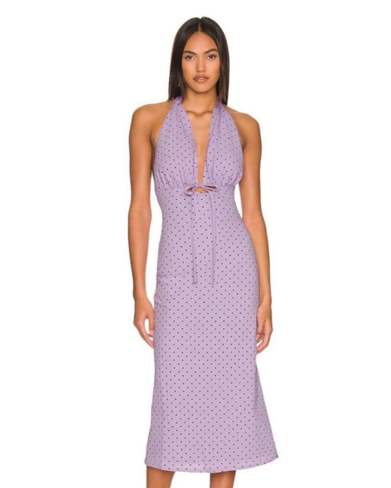 Halter Polka Dot Dress - Image 2