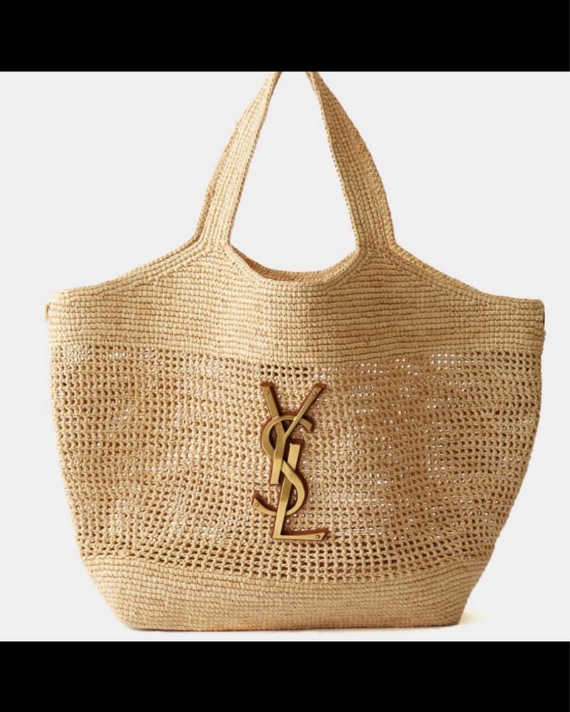 YSL ICare Raffia Bag - Image 2