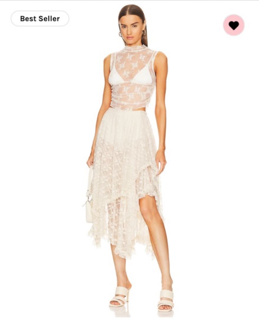 Free People Lace Maxi Skirt - Image 1