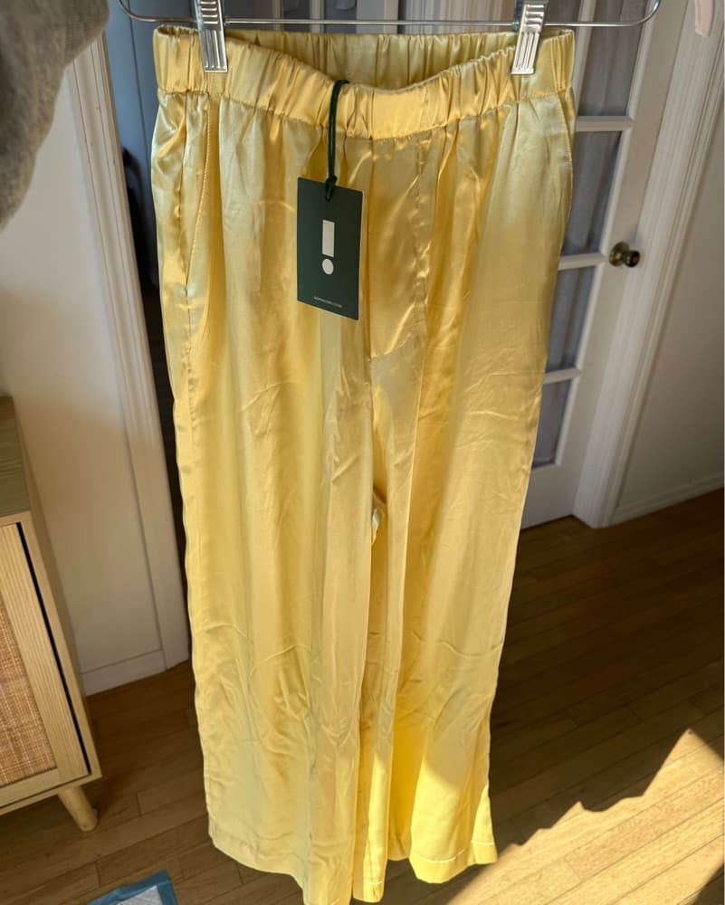 Yellow Silk Pants - Image 1