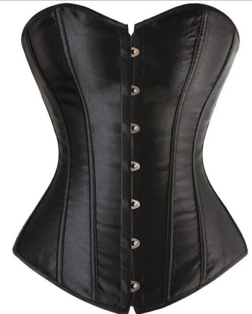 Black Satin Corset  - Image 1