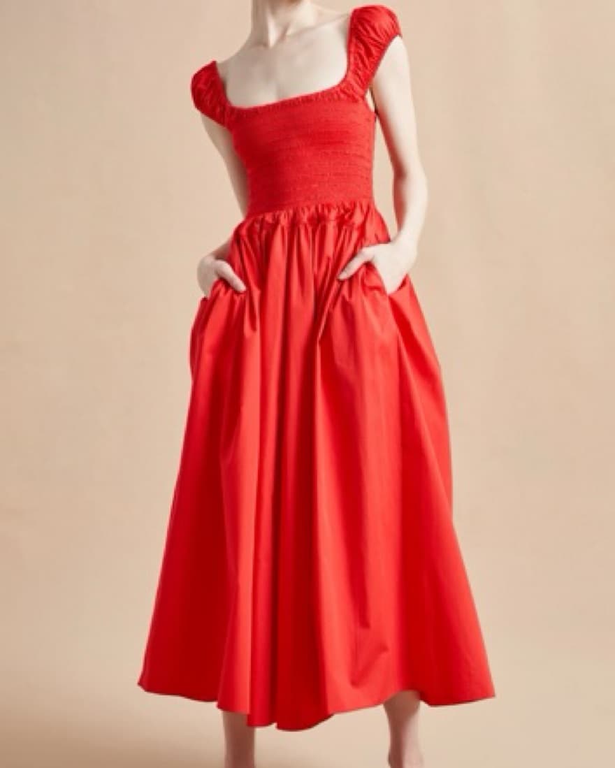 La Ligne Vivian Red Dress - Image 6