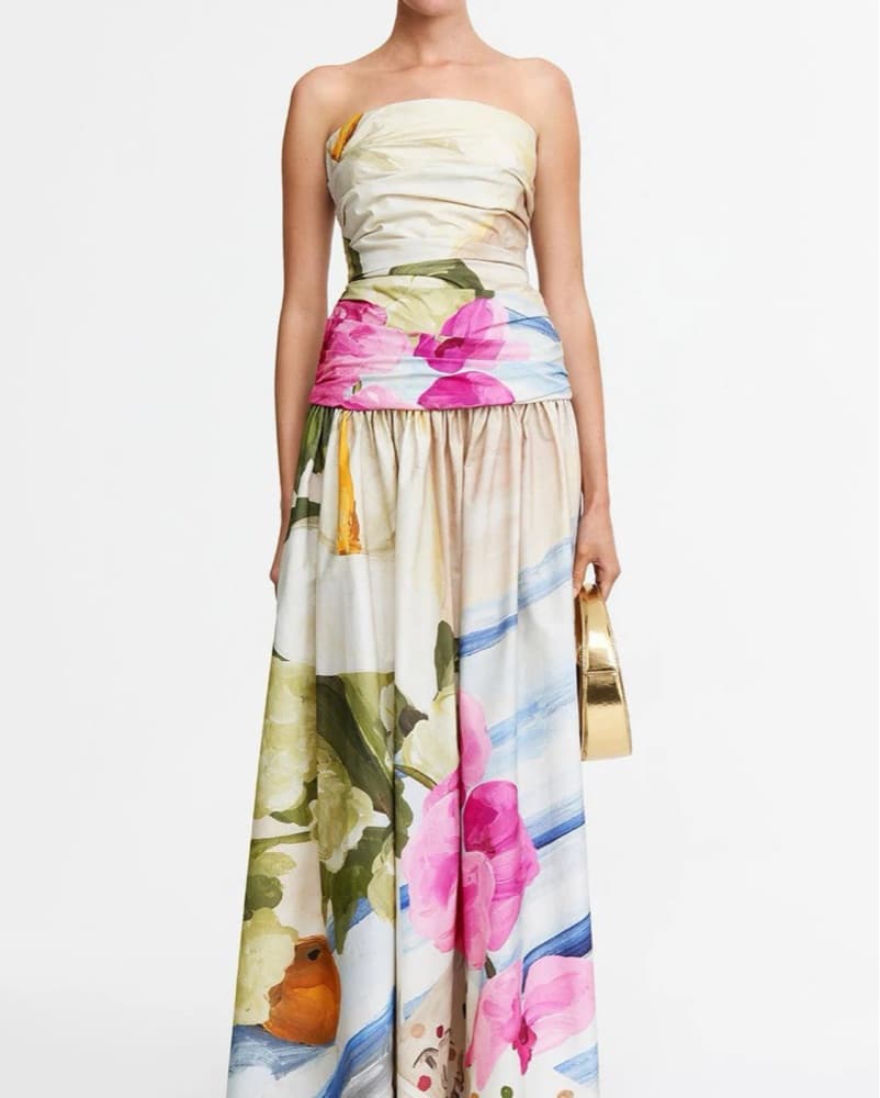 Acler Nershall Watercolor Maxi Dress  - Image 4