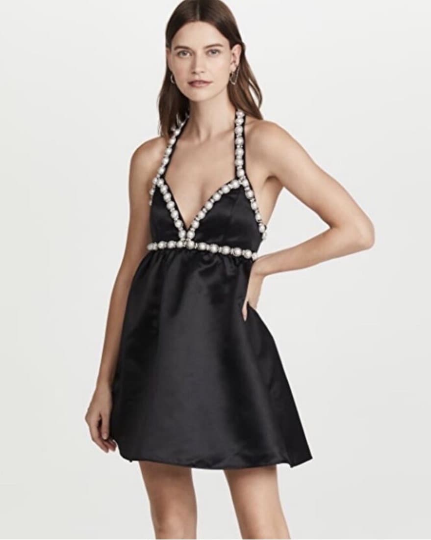 Alice & Olivia Laurena Pearl Mini Dress - Image 2