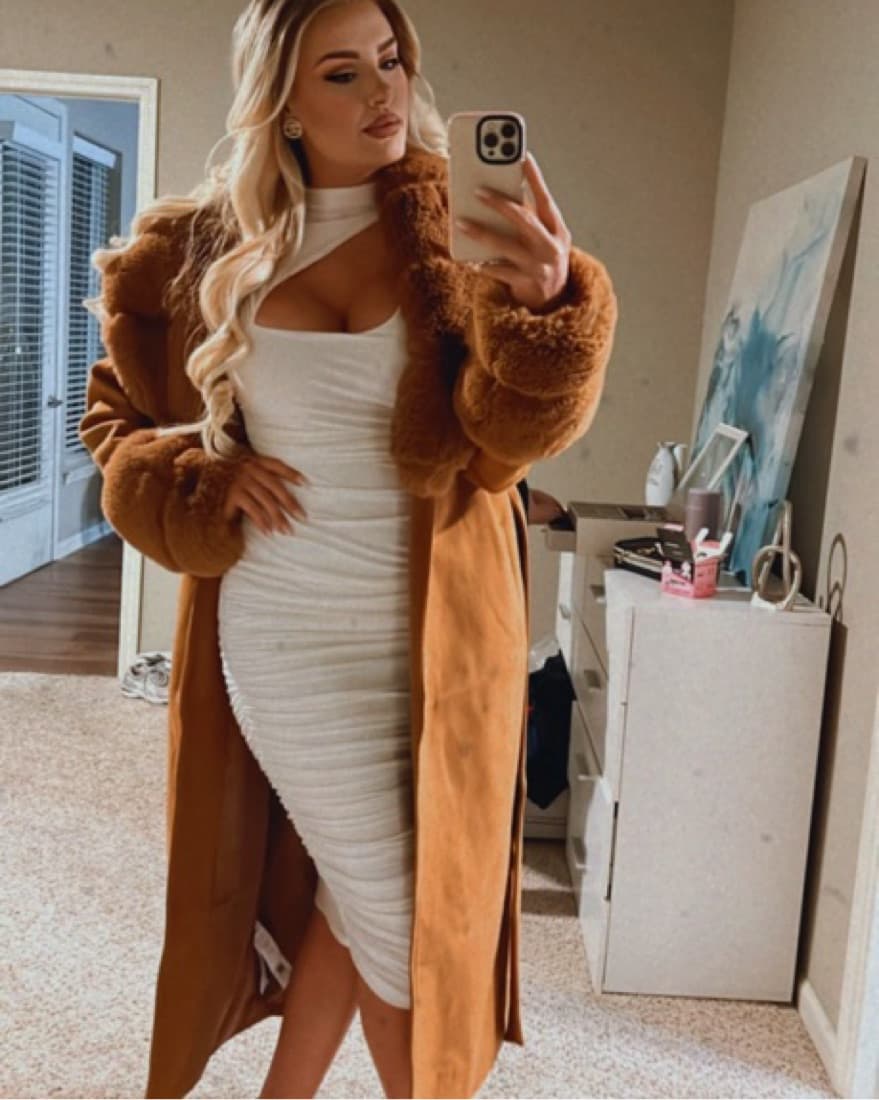 Full Legth Coat With Fur - Image 2